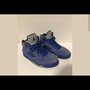 Nike Air Jordan 5 Retro Blue Suede